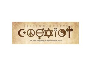 4057786586880 - - Coexist Poster The World is big enough for different values to coexist