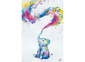 4057786613319 - - Baby Elephant Poster Spring Marc Allante