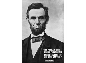 4057786717222 - - Lincoln Internet Quote Poster