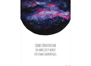 4057786728488 - - Liebes Universum Kunstdruck Design Frau Febra & Herr Hutsauger