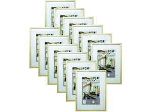 4057786786488 - - Posterrahmen 30 x 40 cm Kieferimitat 12er Set Profil 15x15mm aus mdf mit PVC-Scheibe (unzerbrechlich)