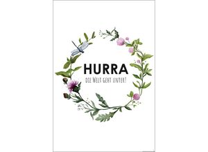 4057786821882 - - Hurra die Welt geht unter Kunstdruck Papier 250 gr matt Design Frau Febra & Herr Hutsauger