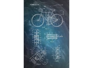 4057786853586 - - Fahrrad Patentzeichnung Poster