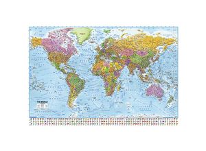 4057786872358 - - Weltkarte Poster Flaggen 2019 - maps in minutesù Legende & Namen in englisch