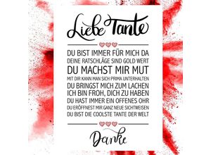 4057786879272 - - Liebe Tante Kunstdruck Papier 250 gr matt