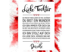 4057786879289 - - Liebe Tochter Kunstdruck Papier 250 gr matt