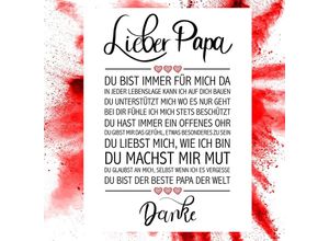 4057786879340 - - Lieber Papa Kunstdruck Papier 250 gr matt