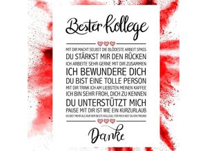 4057786888564 - - Bester Kollege Kunstdruck Papier 250 gr matt