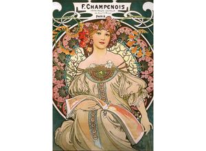 4057786894749 - - Alfons Mucha Poster Jugendstil f Champenois 1897 Imprimeur-Éditeur Paris Art Nouveau