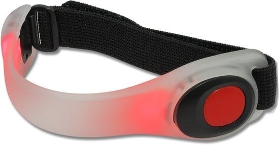 4057962025646 - LED-Reflektor-Armband rot