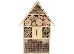 4057984012815 - Kynast Garden - Insektenhotel 31x10x48cm Bienen Insektenhaus Pinienholz natur - Natur