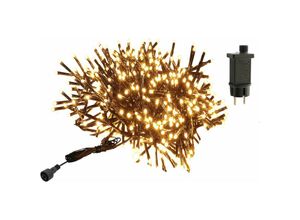 4057984014284 - X-mas - Lichterkette Cluster 768 led 8 Funktionen Büschel Innen Außen warmweiss - Schwarz