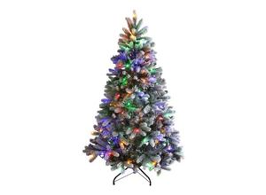 4057984016394 - Kunst LED Weihnachtsbaum 150 cm beschneit 150 LEDs multicolor warmweiß