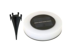 4057984018190 - Solar LED Schwimmlicht   Bodenleuchte 2in1 Farbwechselnd Ø 11 cm - weiß