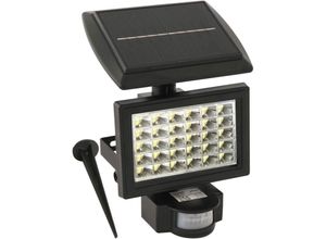 4057984018367 - LED Solar Wandstrahler 2in1 mit Bewegungsmelder 15x12x37 cm - Schwarz