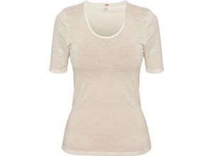 4057987333023 - -con-ta- Woll-Unterhemd Kurzarm meliert für Damen beige 48