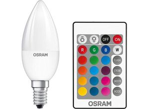 4058075091757 - Set 2 Glühbirnen 45W led rgb + Warm White 2700K E14 Anschluss mit Fernbedienung - Osram