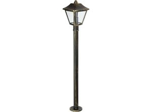 4058075206380 - Led Gartenpylone Leuchte für Außenanwendungen Sockel E27 Höhe 100 cm Endura Classic Trad - Schwarz Gold - Ledvance