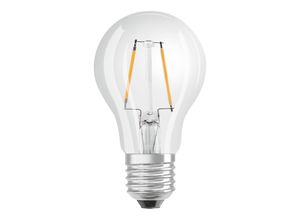 4058075211261 - Dimmbare led - Lampen klassische Kolbenform 25 Watts Ersatz E27 A-shape 2700 Kelvin Warm weiß Klares Glas single Pack - Osram