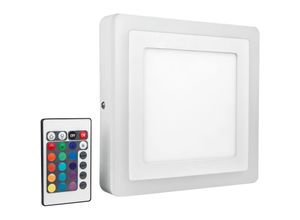 4058075227576 - Ledvancesau - ledvance Wand- & Deckenleuchte led color + white | Square | warmweiss | 200mm | 19W | Aluminium | IP20 - Weiß