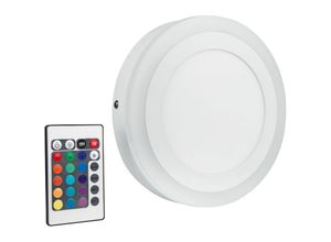 4058075227590 - Wand- & Deckenleuchte led color + white Round warmweiss 200mm 19W Aluminium IP20 - Weiß - Ledvance