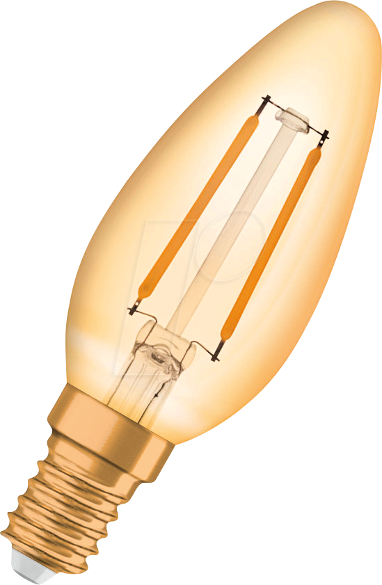 4058075293205 - Led Leuchtmittel Vintage 1906 Cla b E14 15W warmweiß amber e 14 - Osram