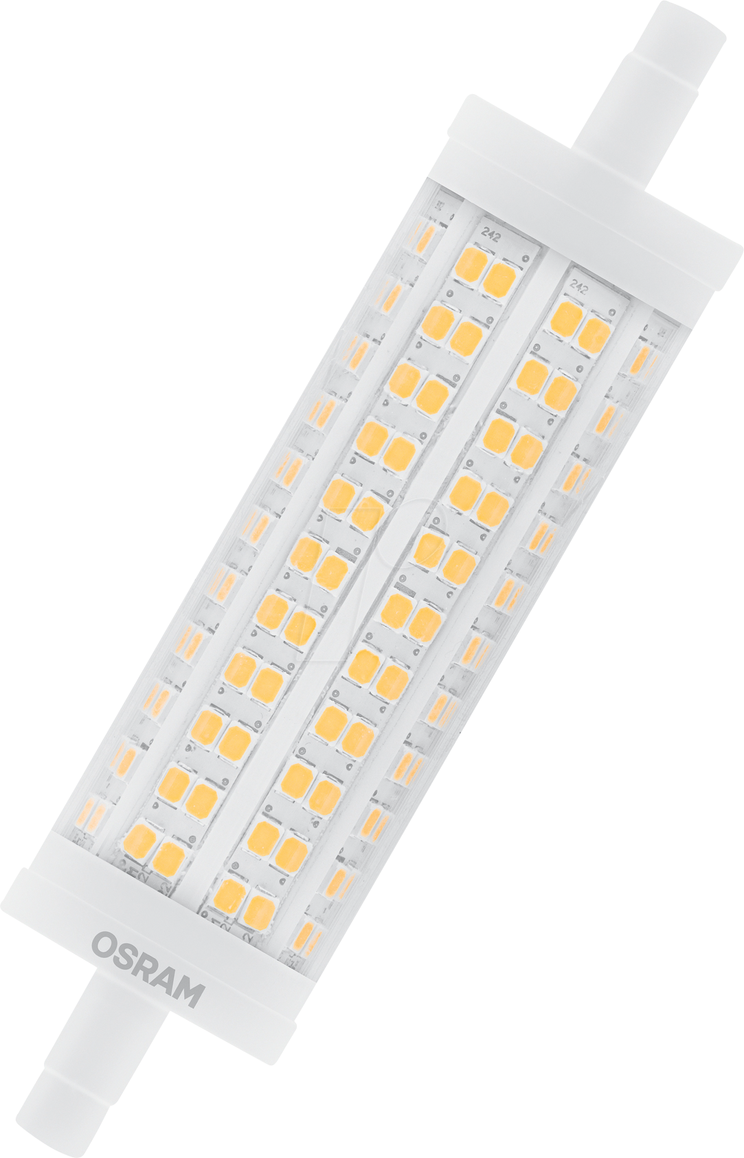 4058075432697 - Led Stablampe mit R7s Sockel LED-Röhre mit 1750 W-Glühbirne Ersatz für 50W-Glühbirne Warmweiss (2700K) - Weiß - Osram