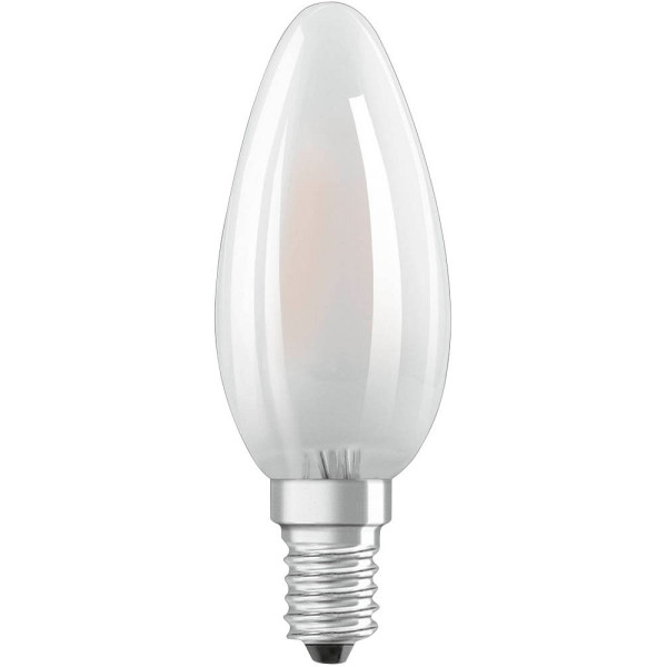 4058075436664 - Filament led Lampe mit E14 Sockel Warmweiss (2700K) Kerzenform 25W Ersatz für 25W-Glühbirne matt led Retrofit classic b - Weiß - Osram