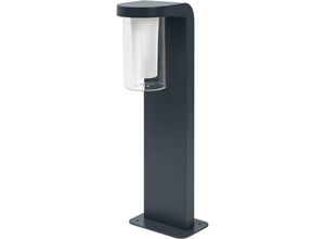 4058075564268 - Smart+ cascade 50CM Post - dimmbare led Standleuchte dunkelgrau für Außen mit hochwertigem Aluminium-Gehäuse RGB-Farbsteuerung 10 w 3000 Kelvin