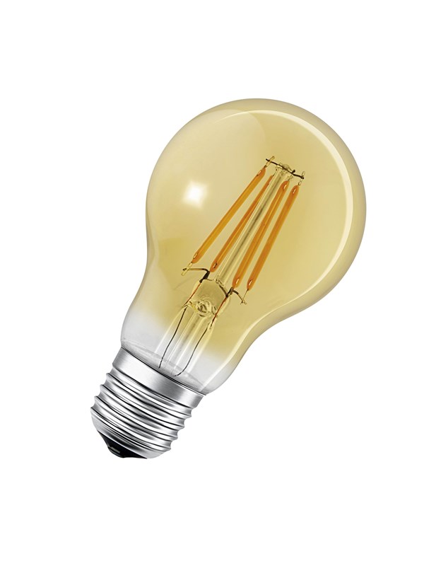 4058075610521 - Ledvance - Smarte LED-Lampe mit WiFi Technologie in Gold Glas Sockel E27 DimmbarWarmweiß (2400K) ersetzt Glühlampen mit 53 w smart+ WiFi Classic