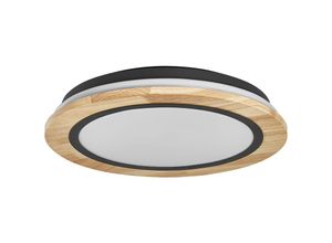 4058075754751 - Smart+ orbis WiFi-Deckenleuchte Wood 24W 2950lm 400mm regulierbares Weißlicht (2700K-6500K) dimmbar FSC-zertifiziertes Holz steuerbar per App