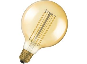 4058075761810 - OSRAM Vintage 1906 LED-Lampe mit Gold-Tönung 88W 806lm Kugel-Form mit 125mm Durchmesser & E27-Sockel warmweiße Lichtfarbe gerades Filament