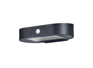 4058075766266 - Endura Style Kleine Oval Solar-Wandleuchte warmweißes Licht (3000K) integrierter Sensor ohne Strom nutzbar lange Laufzeit 30 Mal 60 Sekunden im