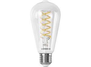 4058075777996 - Ledvance - smart+ wifi LED-Lampe Weißglas 8W 806lm Edison-Form mit 64mm Durchmesser & E27-Sockel regulierbares Weißlicht (2700-6500K) dimmbar