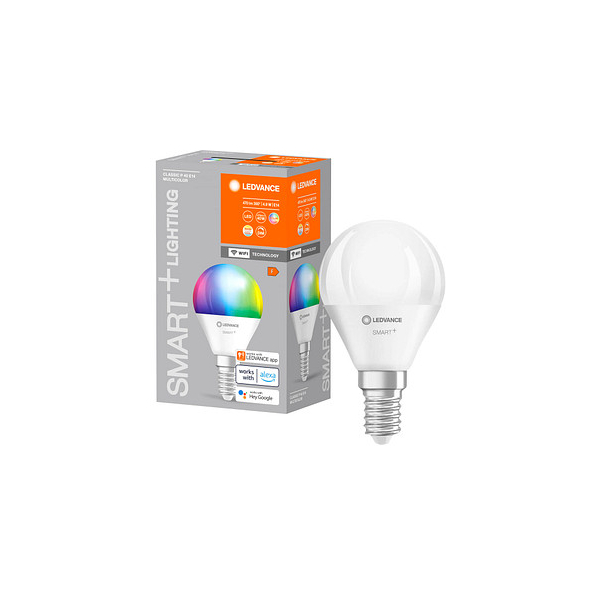 4058075778658 - Ledvance - Smarte LED-Lampe mit WiFi Technologie Sockel E14 Dimmbar Lichtfarbe änderbar (2700-6500K) rgb Farben änderbar ersetzt Glühlampen mit