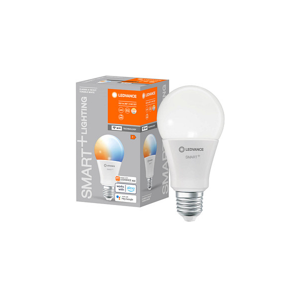 4058075778702 - Ledvance - Smarte LED-Lampe mit WiFi Technologie Sockel E27 Dimmbar Lichtfarbe änderbar (2700-6500K) ersetzt Glühlampen mit 100 w smart+ WiFi