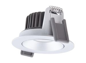 4058075799707 - LED-Spot Adjust Aluminium Silber 8W 680lm 36D - 930 Warmweiß Ausschnitt 68mm - IP20 - Höchste Farbwiedergabe - 3000K - Warmweiß - Ledvance