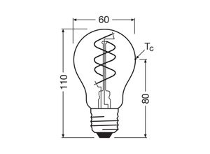 4058075836648 - OSRAM LED Vintage E27 8W 2200K Spiral Filament gold dim 4058075836648 - OSRAM LED Vintage E27 8W 2200K Spiral Filament gold dim