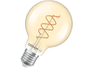 4058075836846 - OSRAM Vintage 1906 Globe ist eine warmweiße dimmbare LED-Lampe in Ballform mit spiralförmigem Filament Sie bietet 8 W für 806 lm E27 Fassung