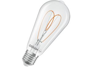 4058075836969 - Vintage 1906 Edison ist eine warmweiße dimmbare LED-Lampe in Edison-Kolbenform mit Filament Sie bietet 72 w für 806 lm E27 Fassung klarfarbenes