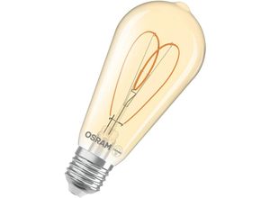 4058075837003 - Vintage 1906 Edison ist eine warmweiße dimmbare LED-Lampe in Edison-Kolbenform mit Filament Sie bietet 8 w für 806 lm E27 Fassung goldfarbenes