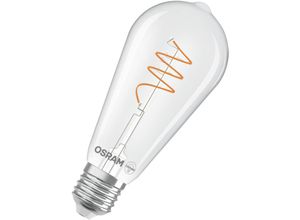 4058075837027 - - Vintage 1906 Edison ist eine warmweiße LED-Lampe mit spiralförmigem Filament in Edison-Kolbenform Sie bietet 34 w für 470 lm E27 Fassung