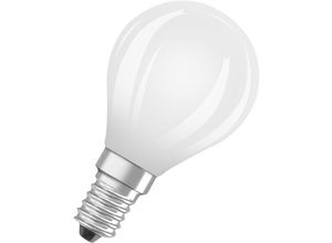 4058075839380 - - LED-Lampe in klassischer Miniballform mit dekorativem LED-Filament im Frosted Design Energieeffizienzklasse a E14 12 w 255 lm 2700 k