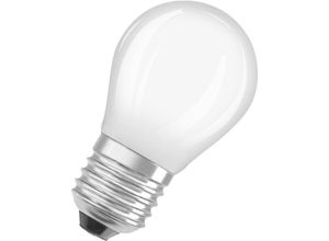 4058075839427 - - LED-Lampe in klassischer Miniballform mit dekorativem LED-Filament im Frosted Design Energieeffizienzklasse a E27 12 w 255 lm 2700 k