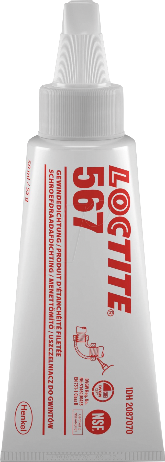 4058093006221 - LOCTITE 567 - Gewindedichtung hochtemperaturbeständig Tube 50 ml