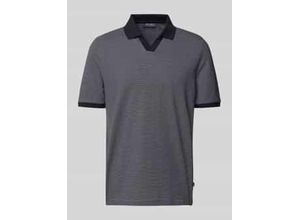 4058127261718 - Poloshirt mit gerippten Abschlüssen 4058127261718 - Poloshirt mit gerippten Abschlüssen