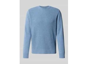 4058128761453 - Strickpullover aus Schurwolle mit Strukturmuster