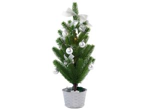 4058151001182 - LED-Weihnachtsbaum mit Deko in Silber