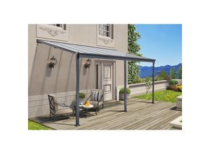 4058166024794 - HOME DELUXE Terrassenüberdachung SOLIS 495 x 303 x 226   278 cm - grau