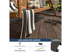 4058166054319 - HOME DELUXE WPC Terrassendielen SAMANA dunkelbraun 50m² (220 m)